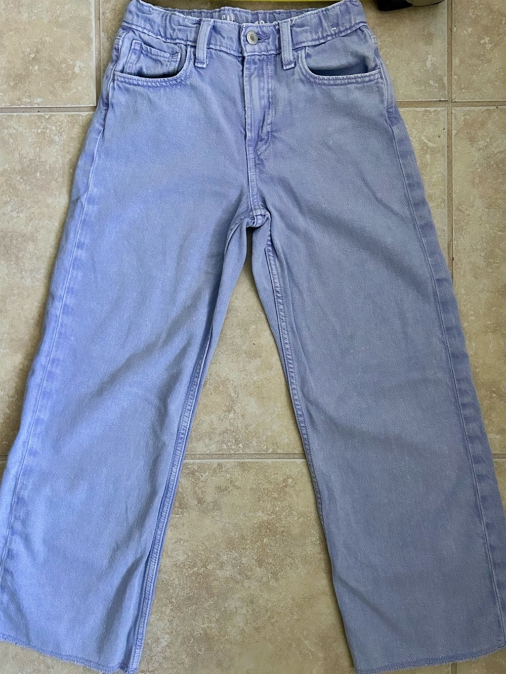 Gap Kids Girls' Low Rise Stride Wide-Leg Jeans Warm Violet Size 10